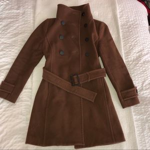 Babaton brown wool/cashmere coat small